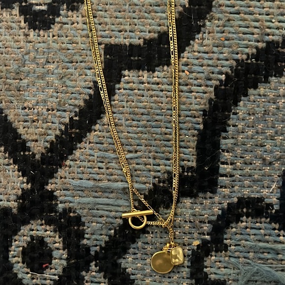 NWT Madewell Toggle Chain Necklace Set - Picture 5 of 6